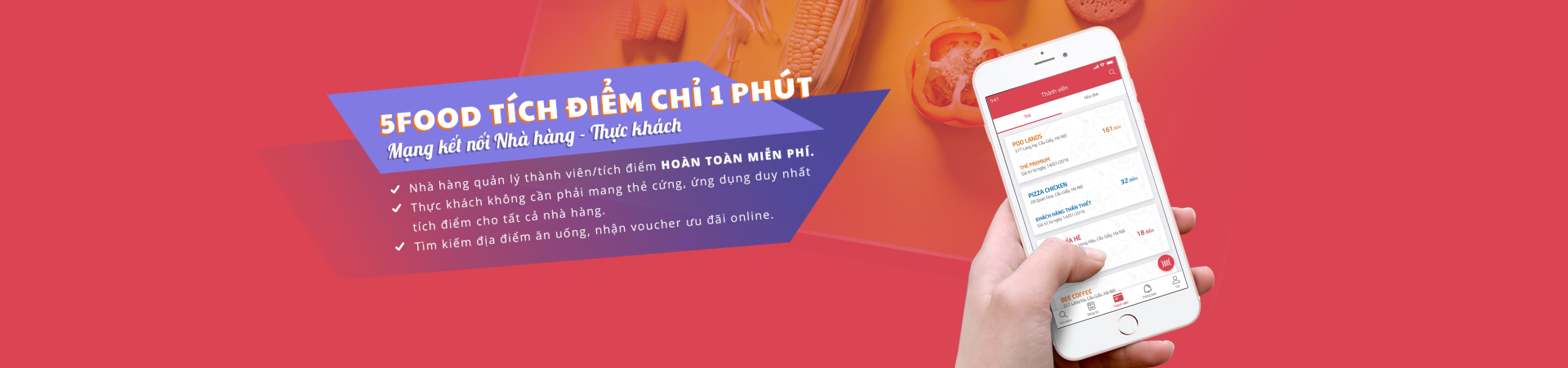 Sử dụng thẻ thành viên trên điện thoại